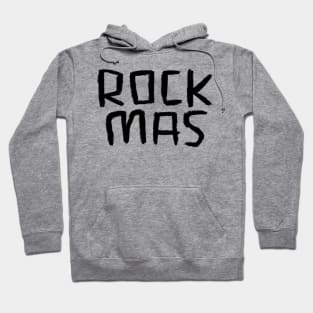 Rock Music Xmas, Text, Rockmas, Cool Christmas, Hoodie